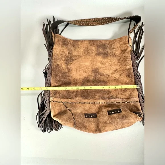 Juan Antonio Distressed Leather HOBO shoulder/handbag - Picture 9 of 15